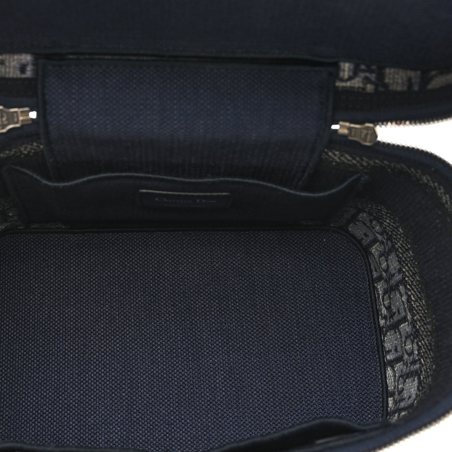 Oblique Diortravel Vanity Case Blue