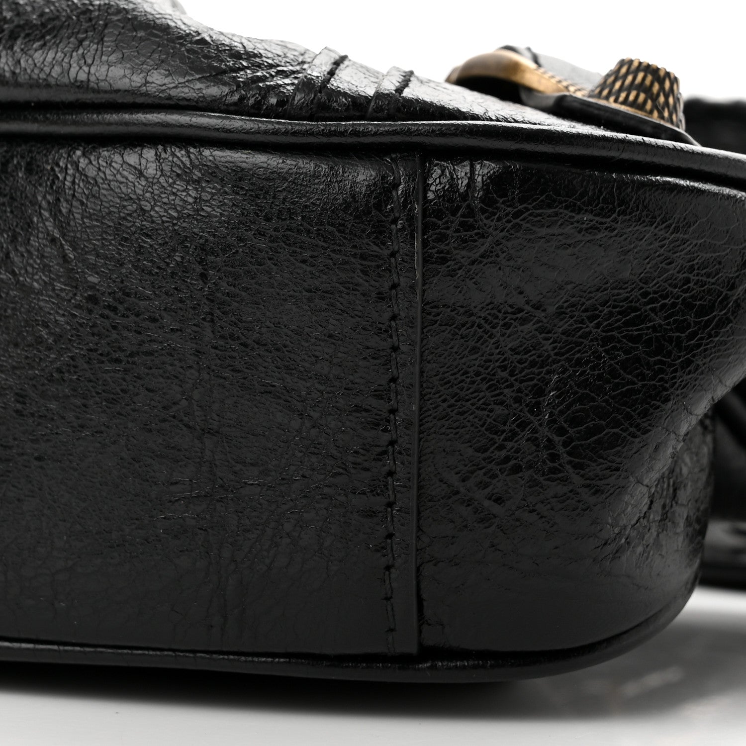 Balenciaga Agneau Arena Pin Embellished Le Cagole Shoulder Bag XS Black 10 of 10