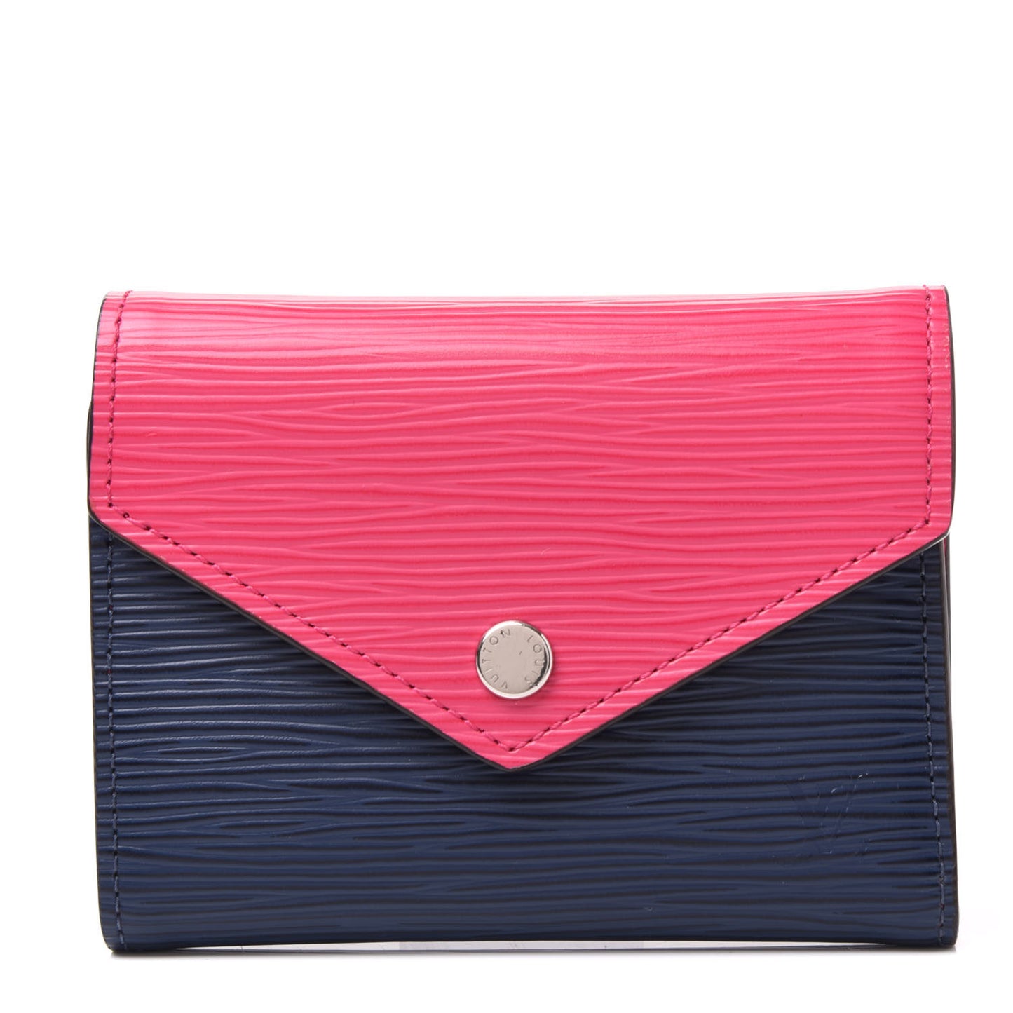 Epi Victorine Wallet Indigo Hot Pink