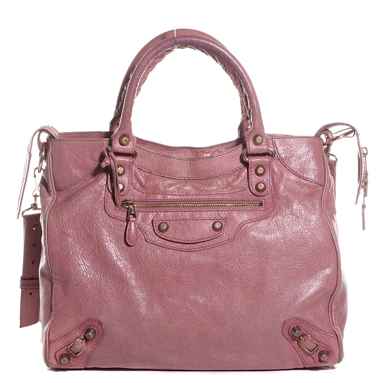 Agneau Giant 12 Rose Gold Hardware Velo Rose Bruyere