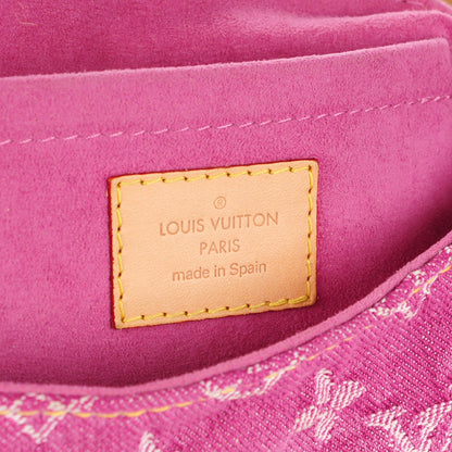 Louis Vuitton Monogram Denim Mini Pleaty Fuchsia 6 of 7