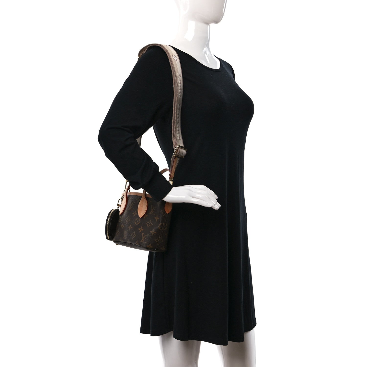 Louis Vuitton Monogram Neverfull BB Beige 2 of 15