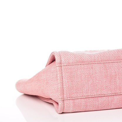 Chanel Woven Straw Raffia Small Deauville Tote Pink 8 of 12