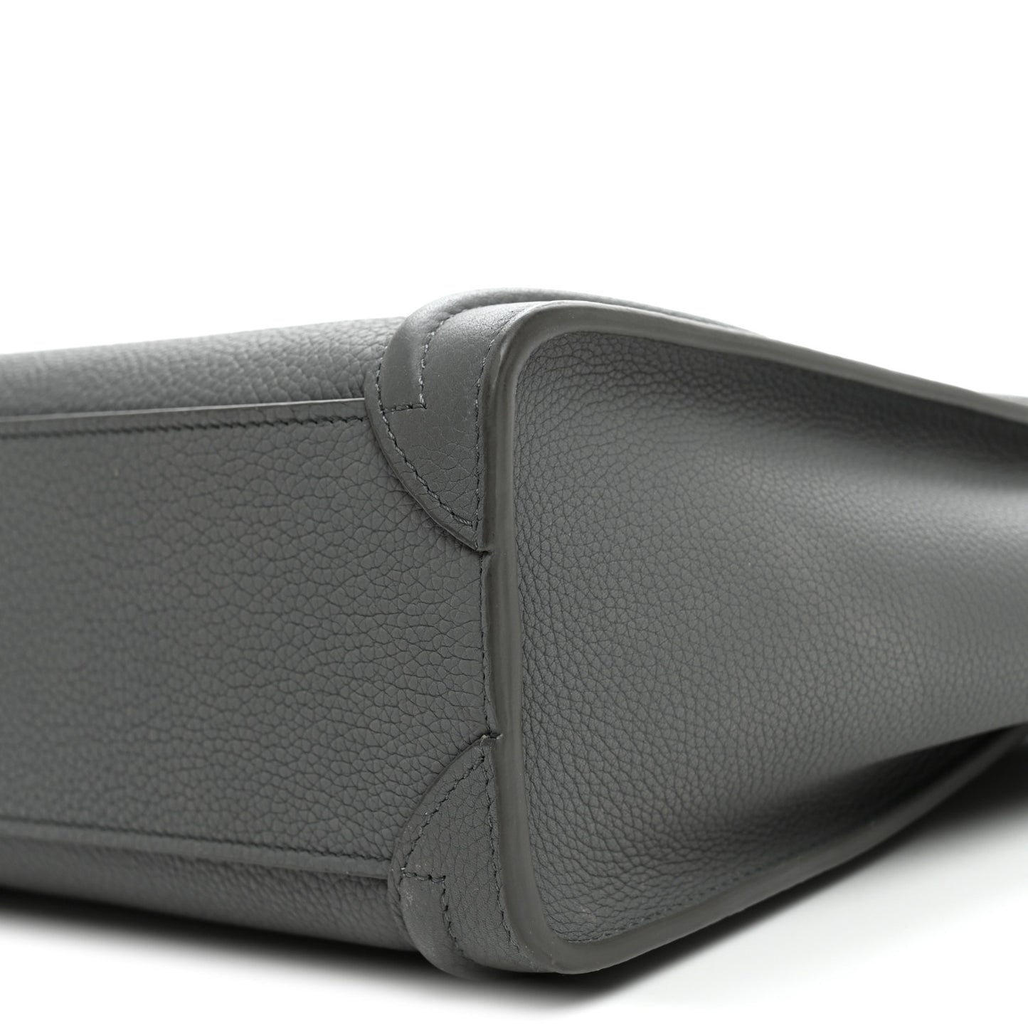 Baby Drummed Calfskin Nano Luggage Kohl