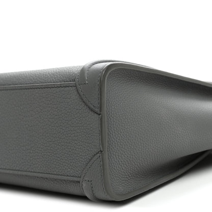 Celine Baby Drummed Calfskin Nano Luggage Kohl 11 of 11