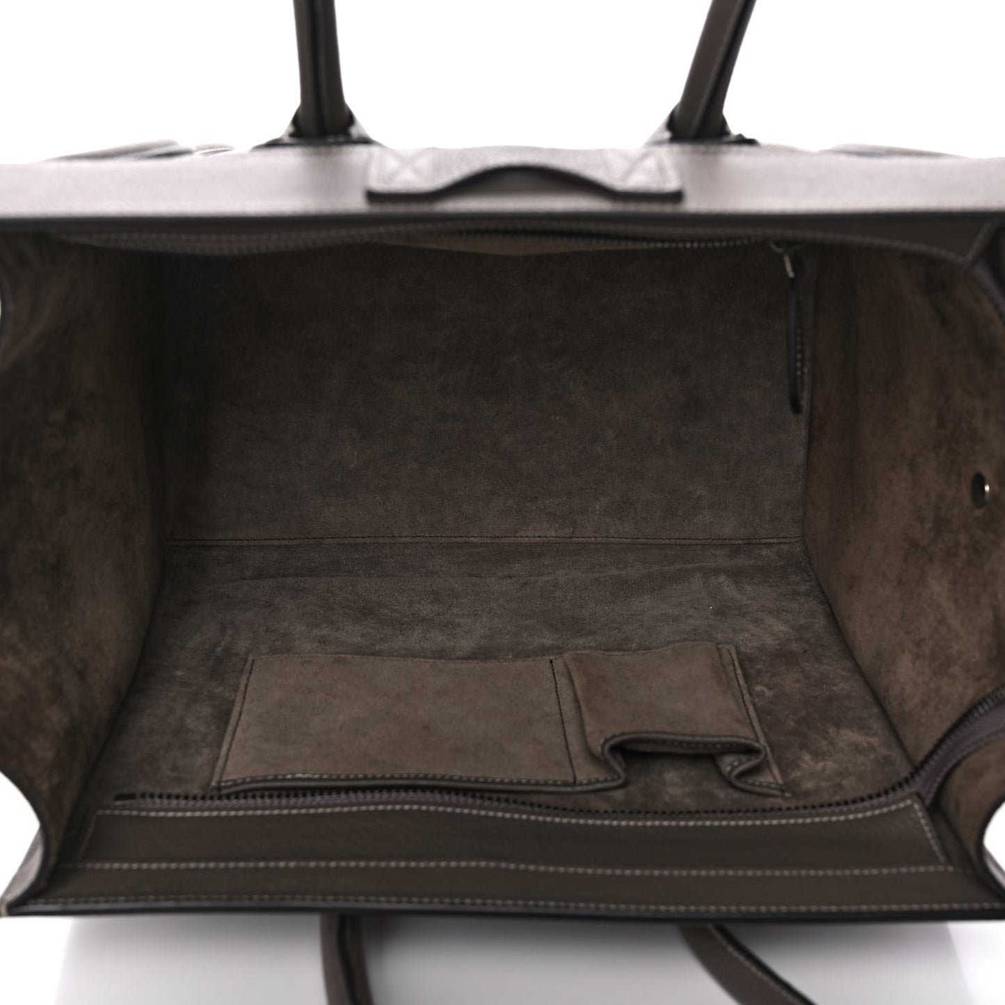 Drummed Calfskin Mini Luggage Souris