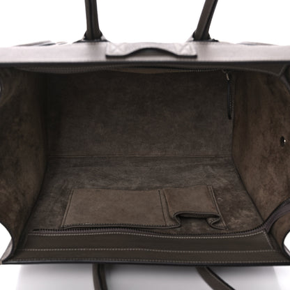 Celine Drummed Calfskin Mini Luggage Souris 4 of 12