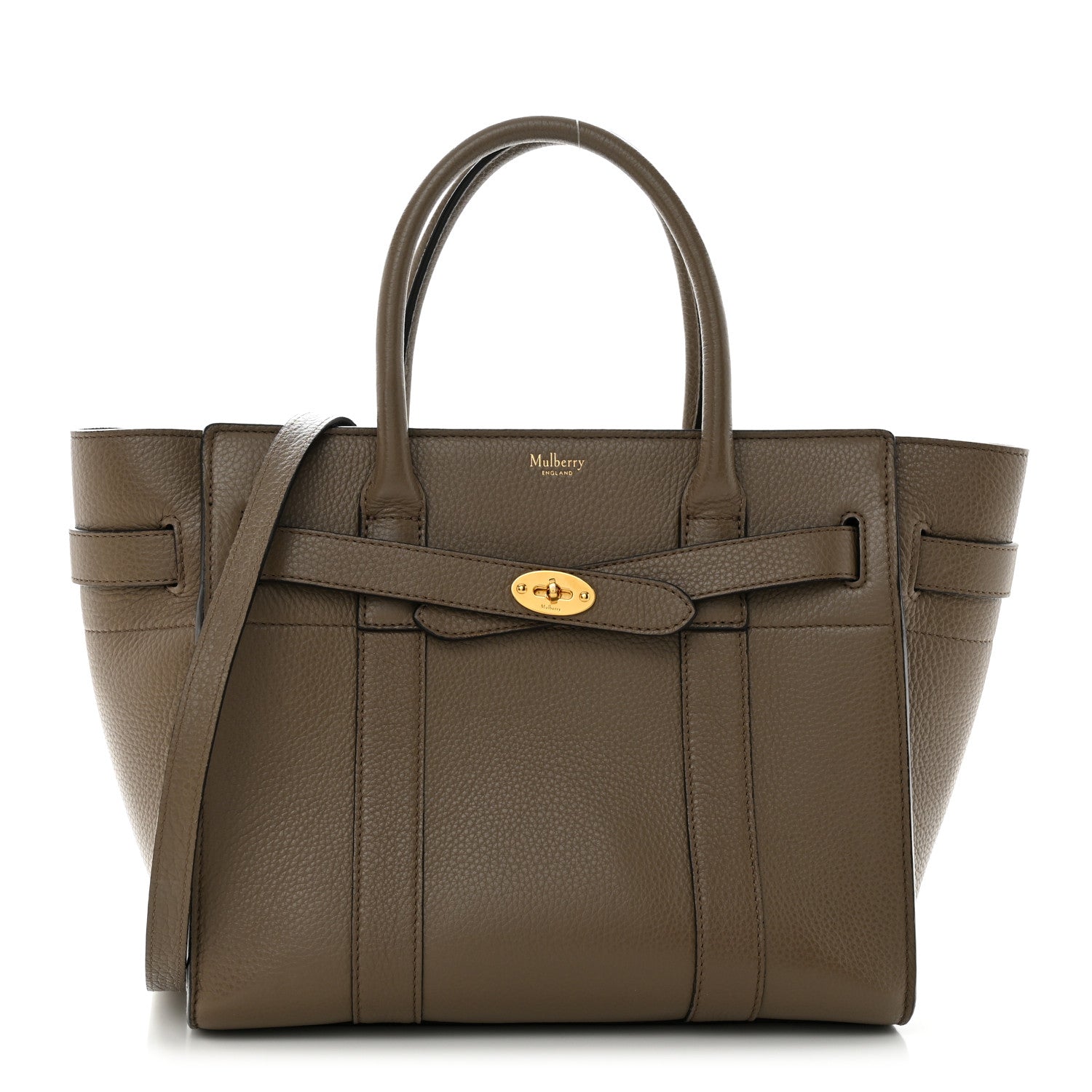 Mulberry Classic Grain Small Bayswater Zip Tote Clay 1 of 10