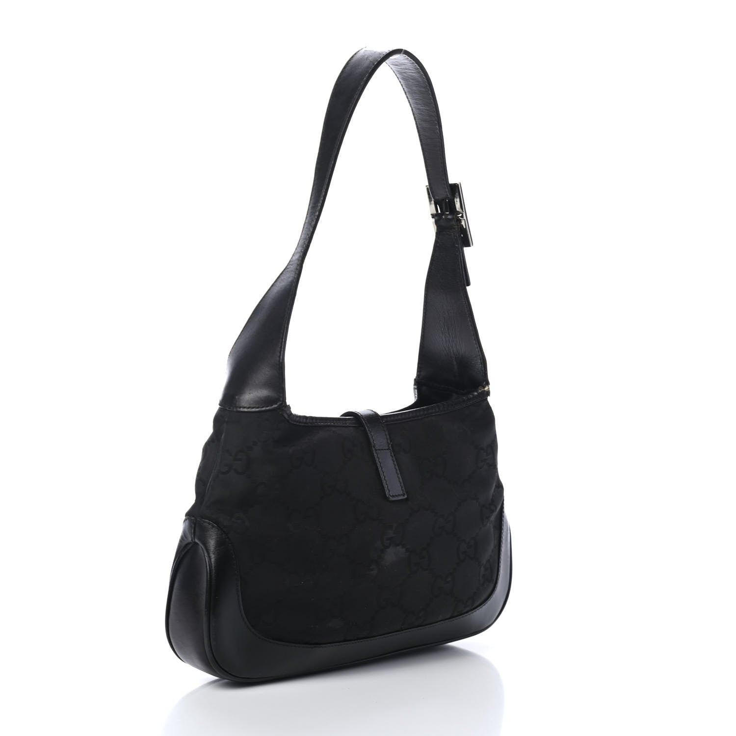 Gucci Monogram Small Jackie O Hobo Black 2 of 4
