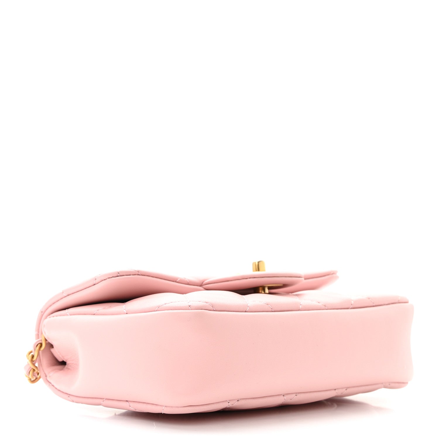 Chanel Lambskin Quilted Mini Heart Charms Flap Light Pink 4 of 10