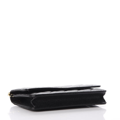 Chanel Caviar Quilted Wallet On Chain WOC Black 4 of 9