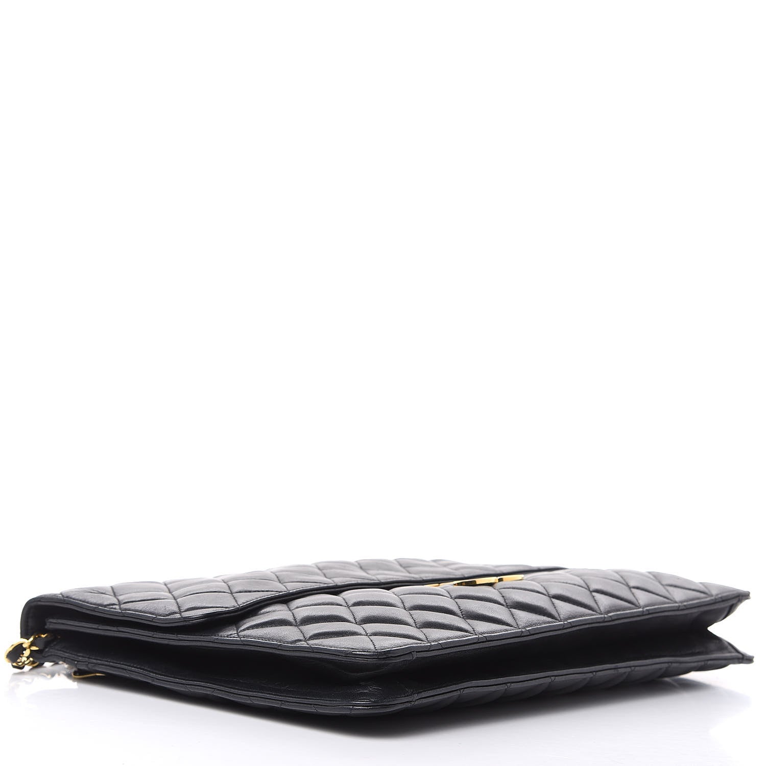 Chanel Lambskin Quilted Portfolio Flap Black 4 of 12