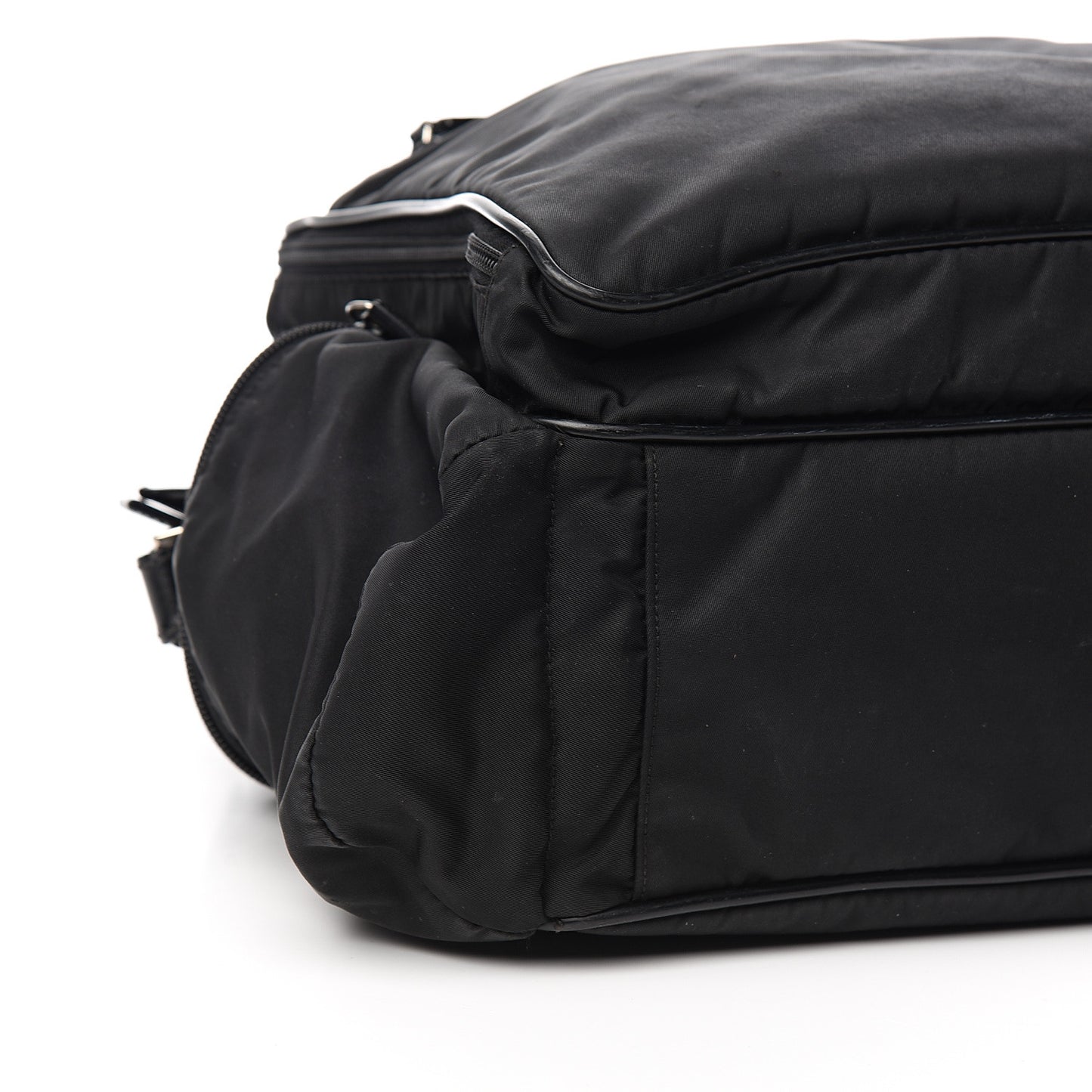 Tessuto Nylon Vela Diaper Bag Black