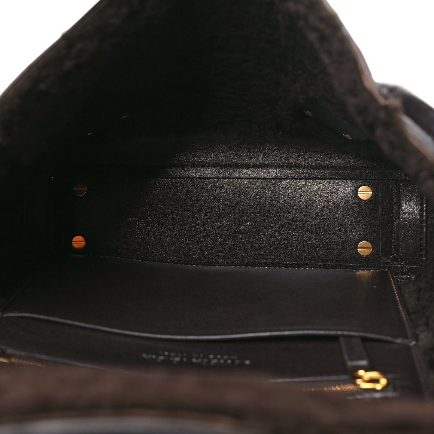 Grainy Calfskin Merino Wool Small Arco Fondant