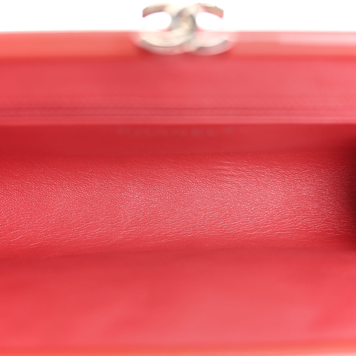 Patent Quilted Timeless Clutch Red
