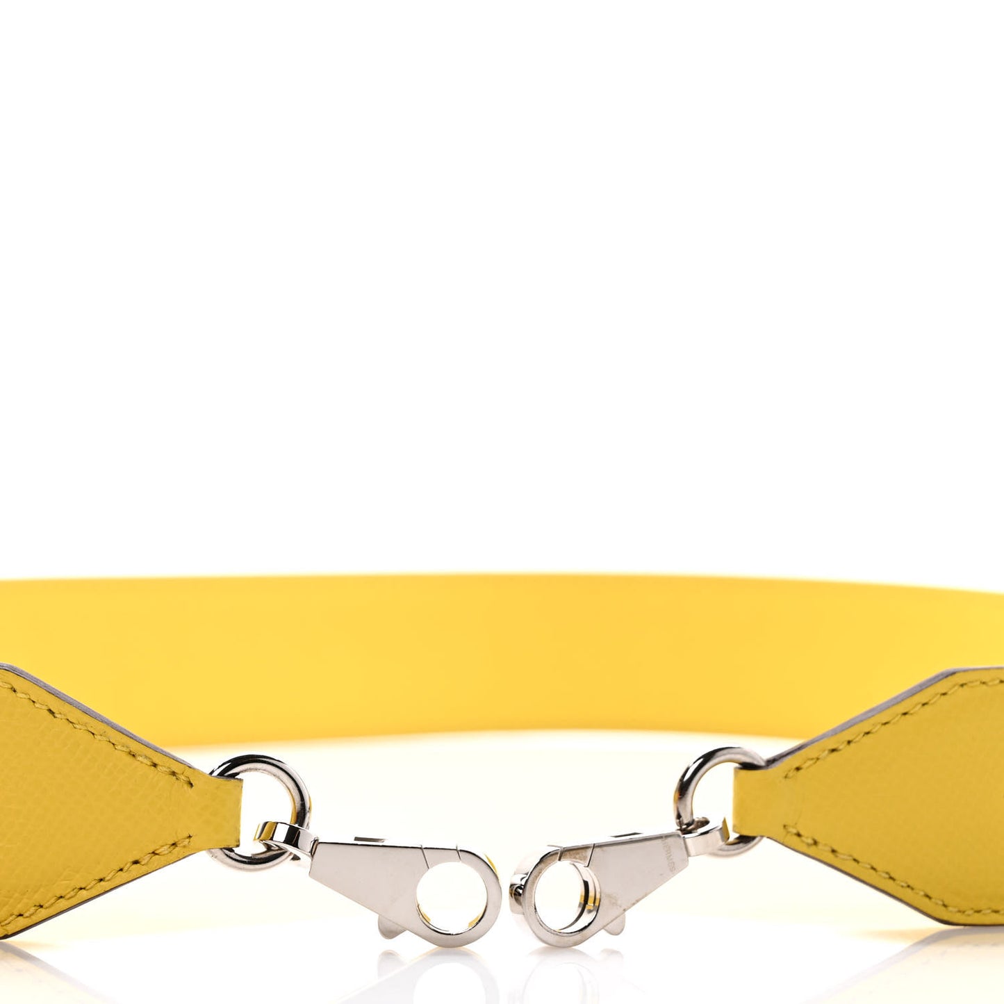 Epsom 40mm Hexagone Tressage Shoulder Strap Rouge H Jaune de Naples Gold