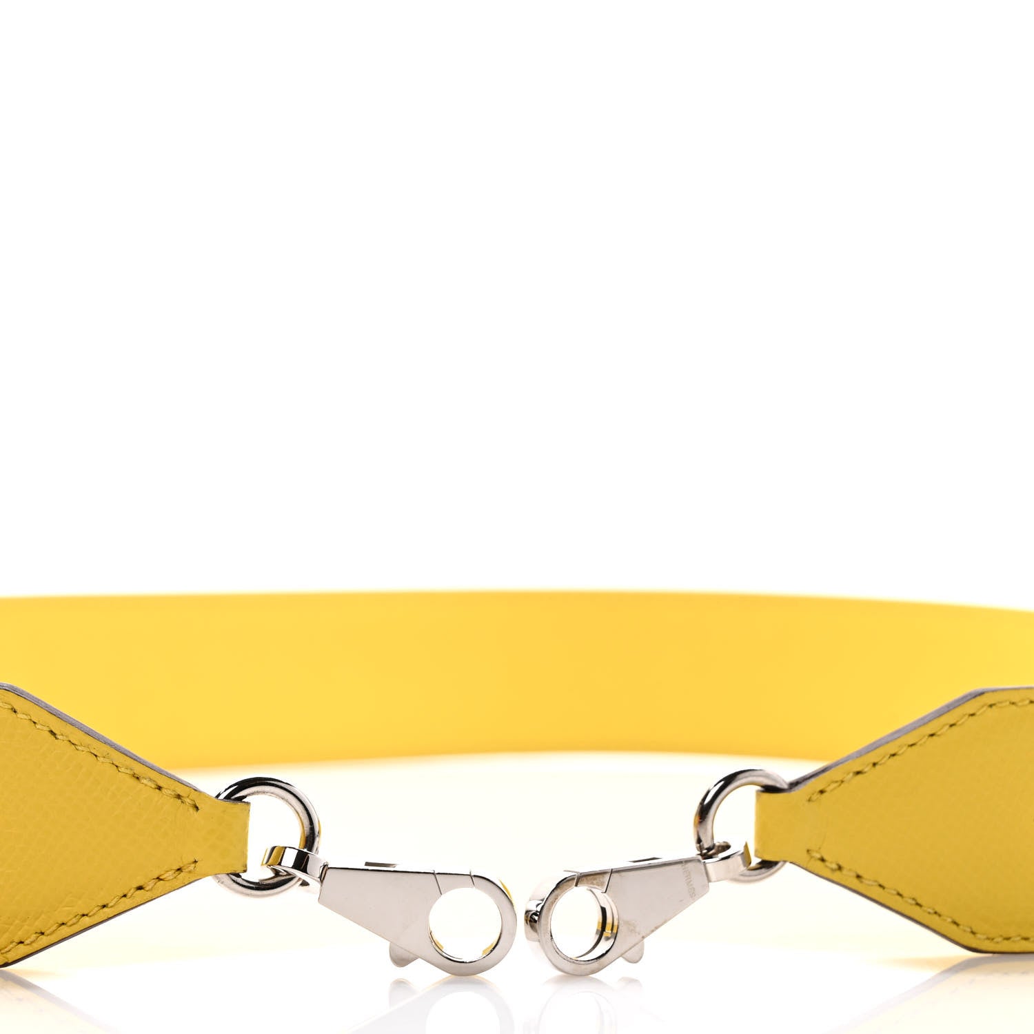 Hermes Epsom 40mm Hexagone Tressage Shoulder Strap Rouge H Jaune de Naples Gold 5 of 6