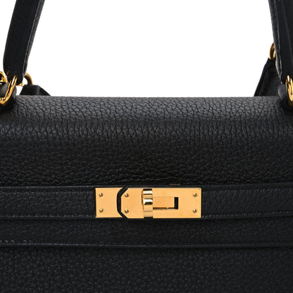 Hermes Togo Kelly Retourne 25 Black 8 of 11