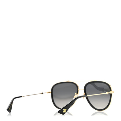 Gucci Metal Aviator Sunglasses GG0062S Black 4 of 8