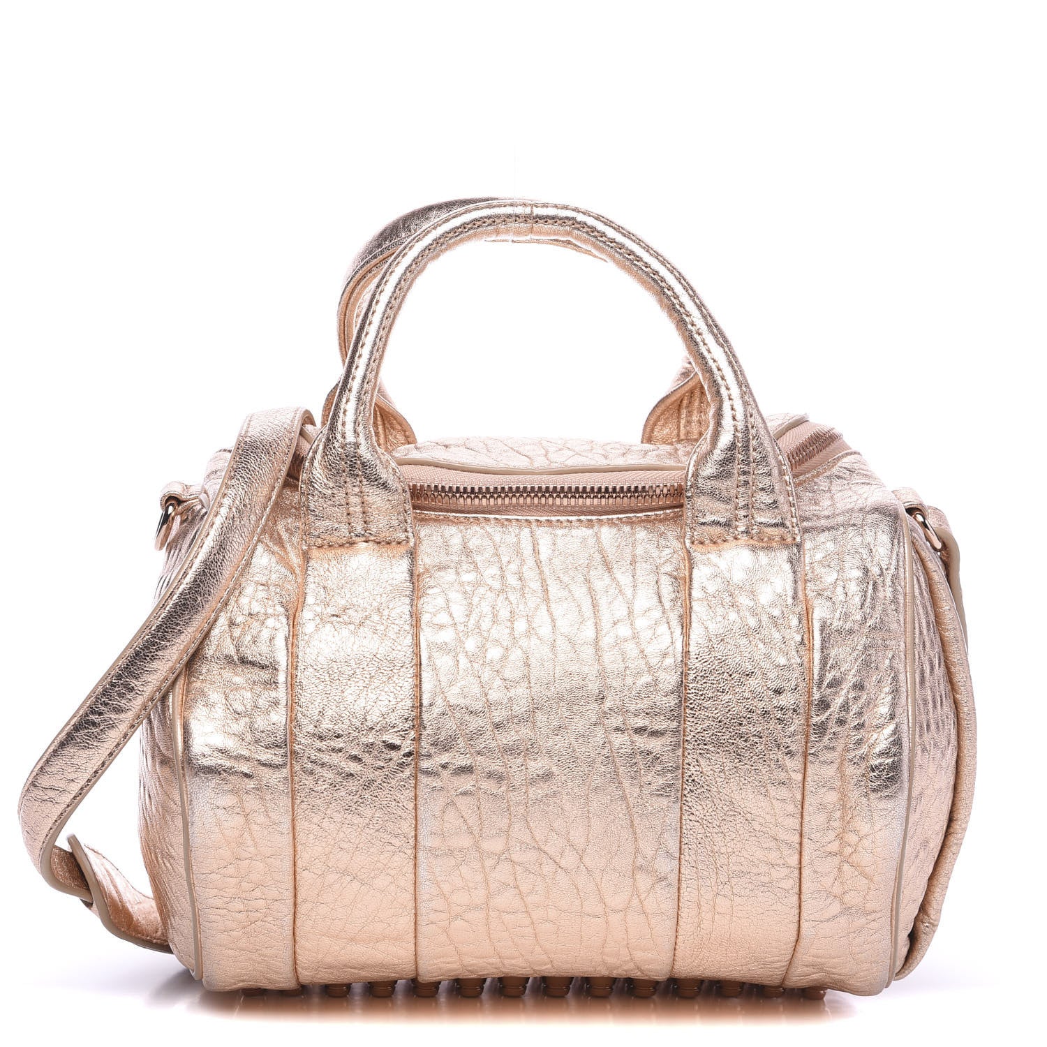 Alexander Wang Metallic Pebbled Lambskin Rockie Rose Gold Hardware 1 of 9