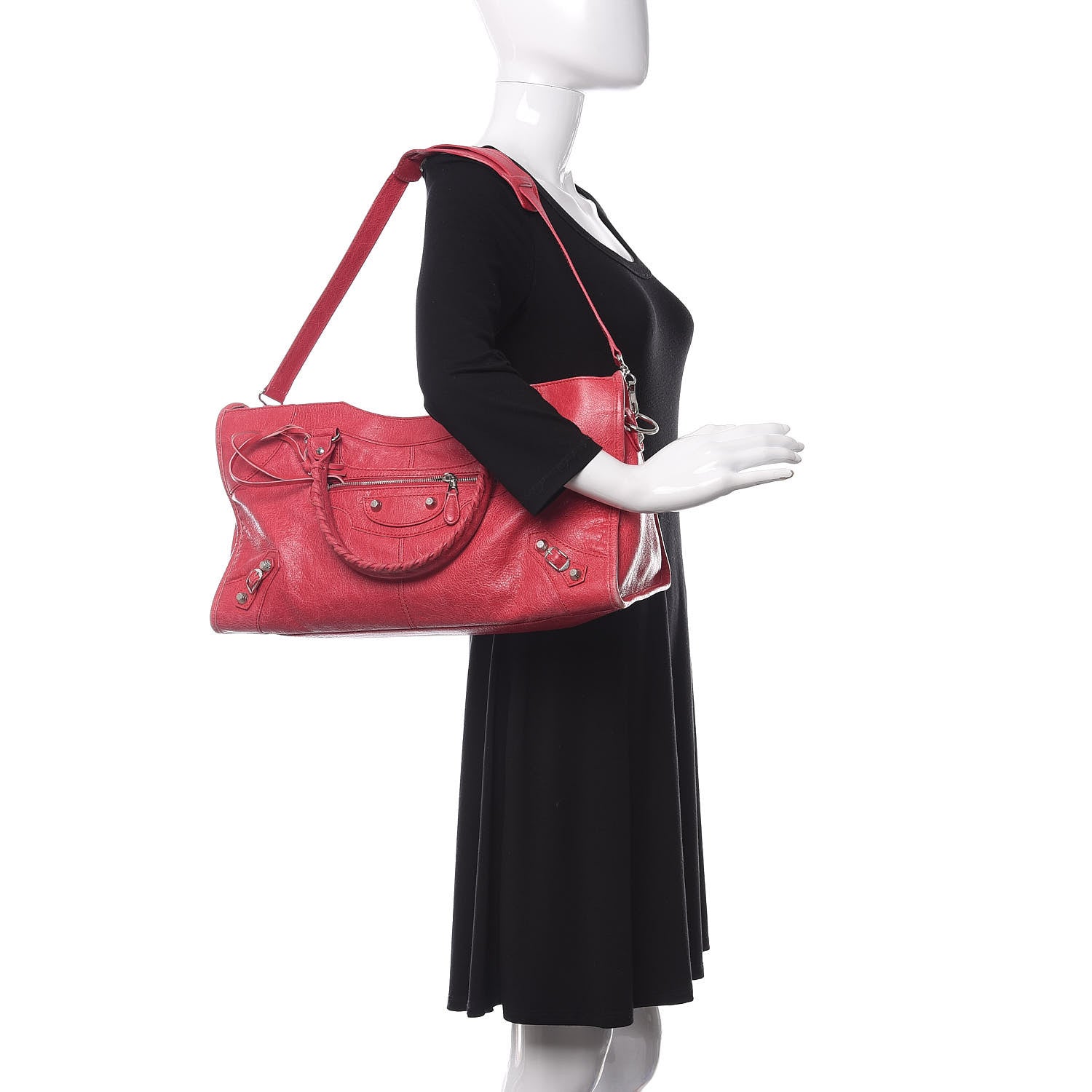 Balenciaga Agneau Giant 12 Silver Hardware Part Time Rose Thulian 2 of 12