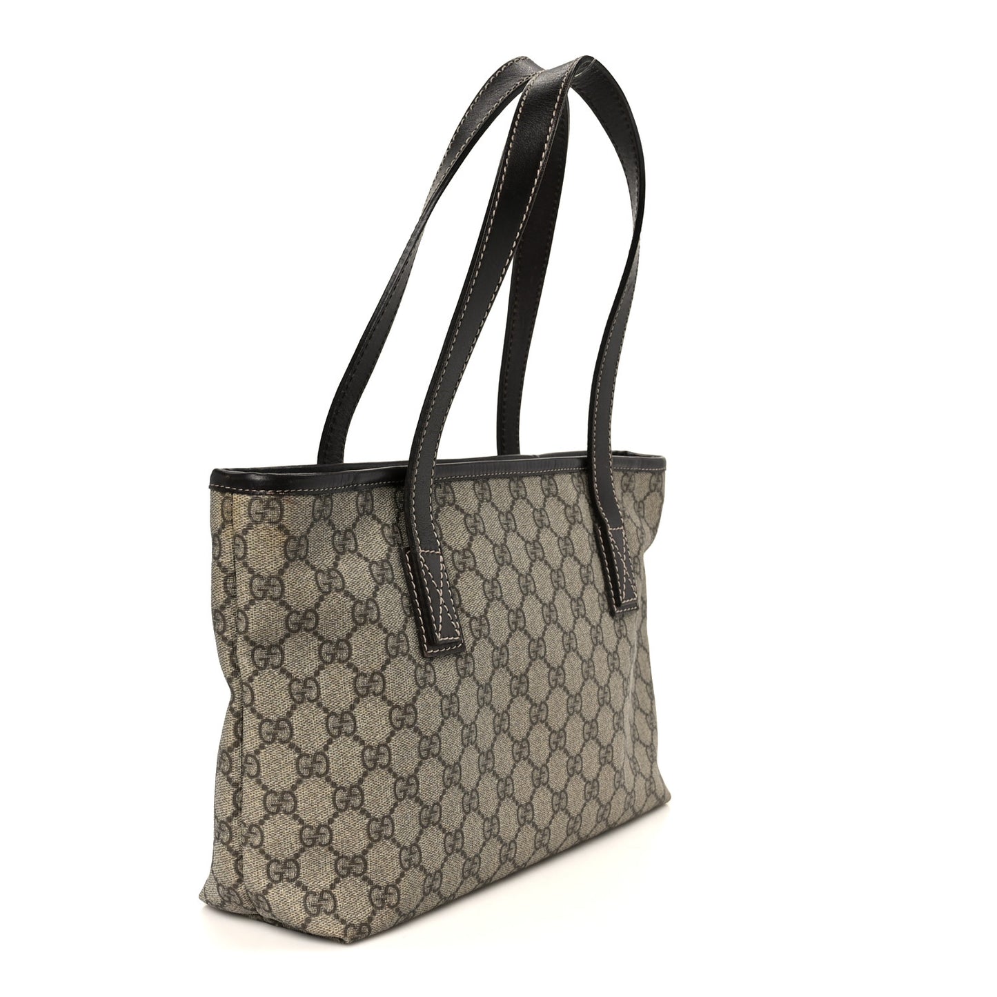 GG Supreme Monogram Small Joy Tote Dark Brown