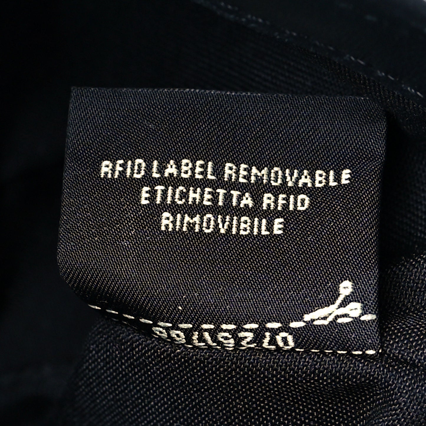 Nappa FF 1974 Embossed Mini Baguette Black