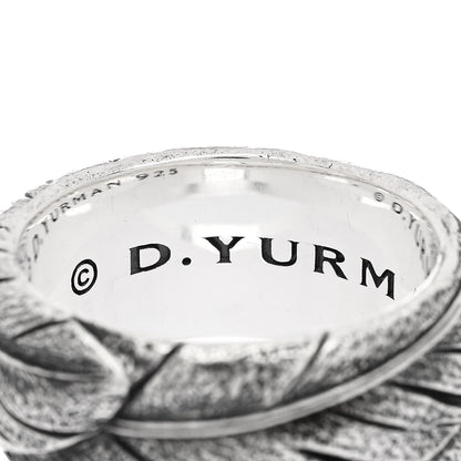 David Yurman Sterling Silver 11mm Southwest Band Ring 62 10 4 of 5