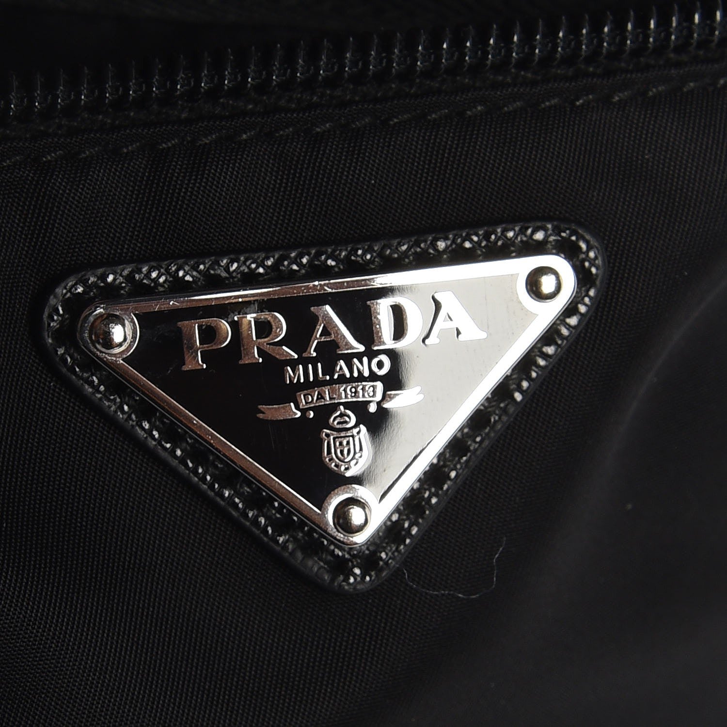 Prada Nylon Vela Small Flat Messenger Bag Black 7 of 11