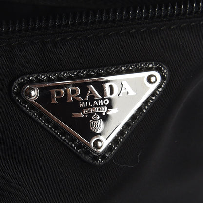 Prada Nylon Vela Small Flat Messenger Bag Black 7 of 11