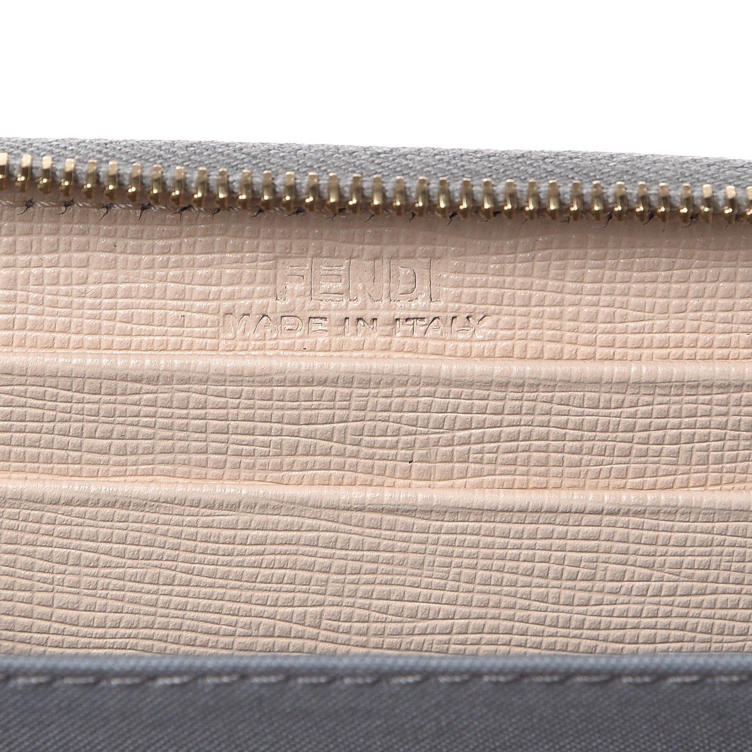 Fendi Vitello Elite Monster Eyes Studded Mini Zip Around Wallet Ghiaccio Black Multicolor 6 of 8