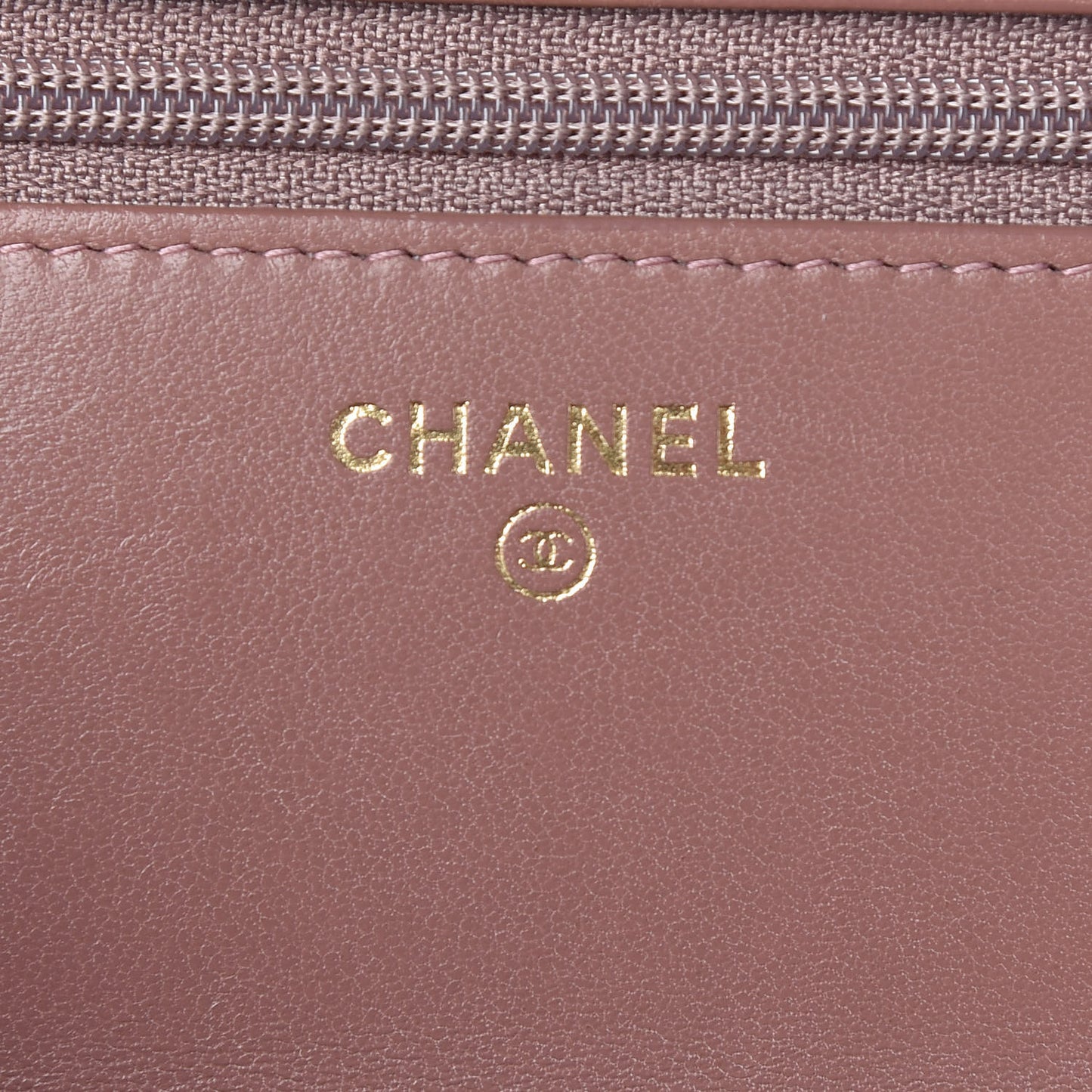 Lambskin Quilted Trendy CC Wallet On Chain WOC Pink