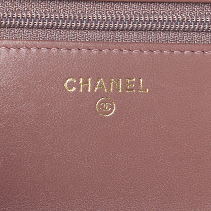 Chanel Lambskin Quilted Trendy CC Wallet On Chain WOC Pink 6 of 8