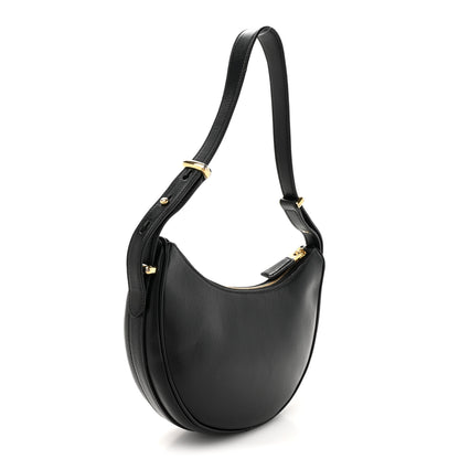 Prada Soft Calfskin Arque Shoulder Bag Black 3 of 10