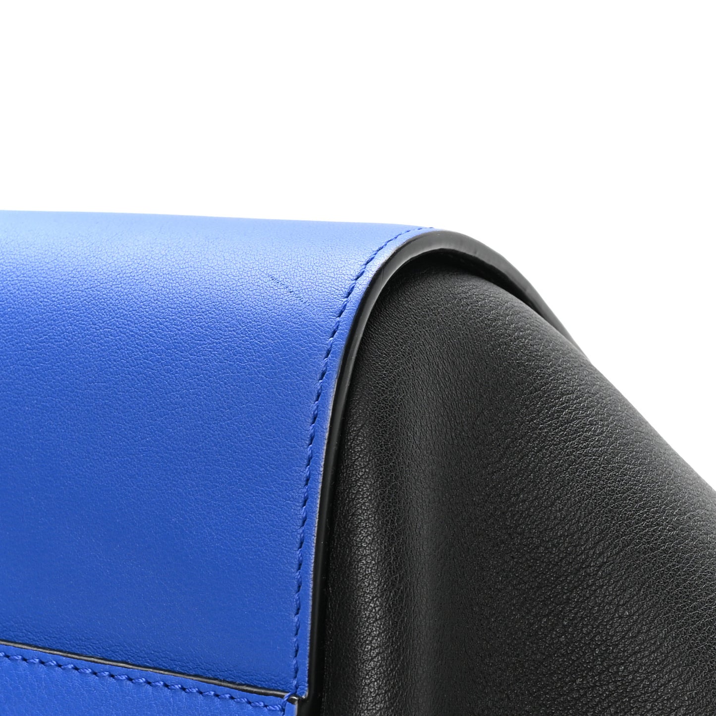 Calfskin Medium Hammock Shoulder Bag Electric Blue Black