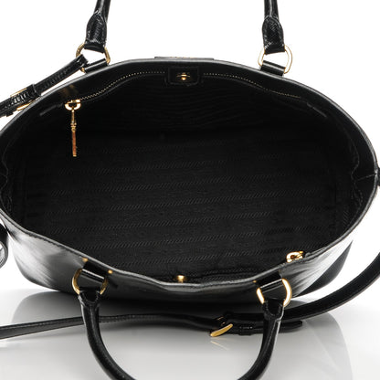 Prada Saffiano Vernice Tote Black 5 of 8