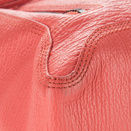 3.1 Phillip Lim 3.1 Textured Calfskin Large Pashli Satchel Coral 8 of 11