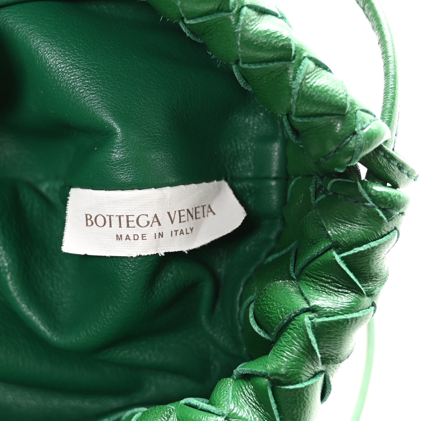 Nappa Intrecciato Mini Bulb Racing Green