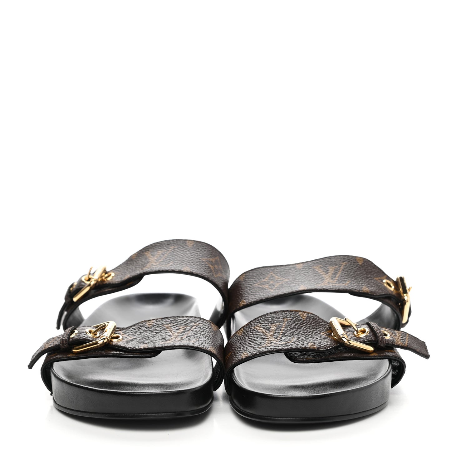 Monogram Bom Dia Mule Sandals 41 Black