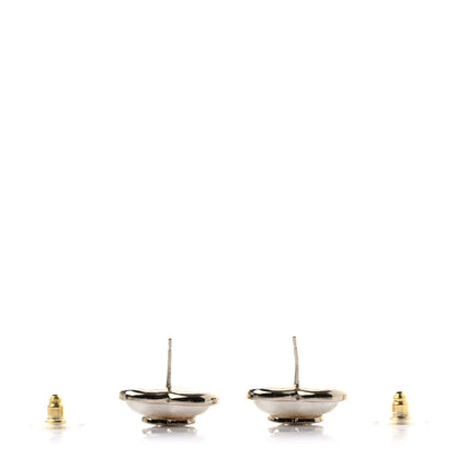 Chanel Pearl CC Heart Earrings Gold 3 of 4