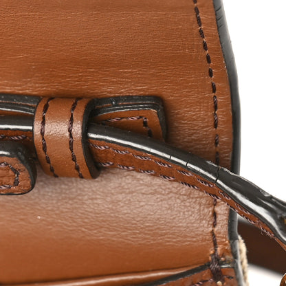 Burberry Derby Calfskin House Check Mini Hampshire Crossbody Tan 11 of 12