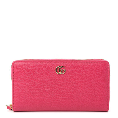 Gucci Dollar Calfskin GG Marmont Zip Around Wallet Box Pink 1 of 6