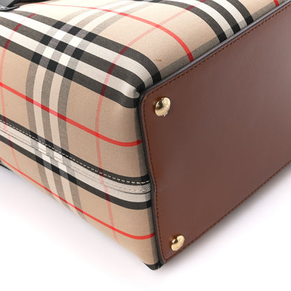 Burberry Calfskin Vintage Check Triple Stud Mini Belt Bag Archive Beige 10 of 12