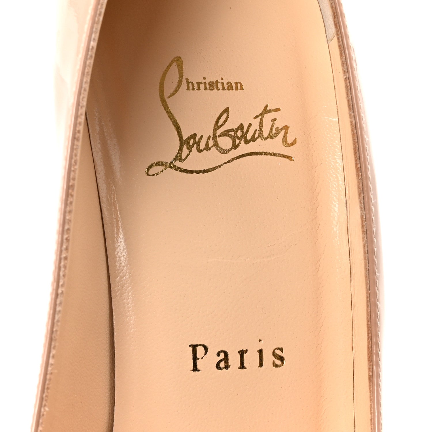 Christian Louboutin Patent Simple 100 Pumps 38 Nude 8 of 9
