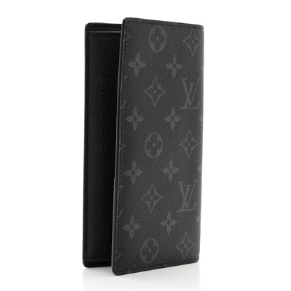 Louis Vuitton Monogram Eclipse Brazza Wallet 3 of 6