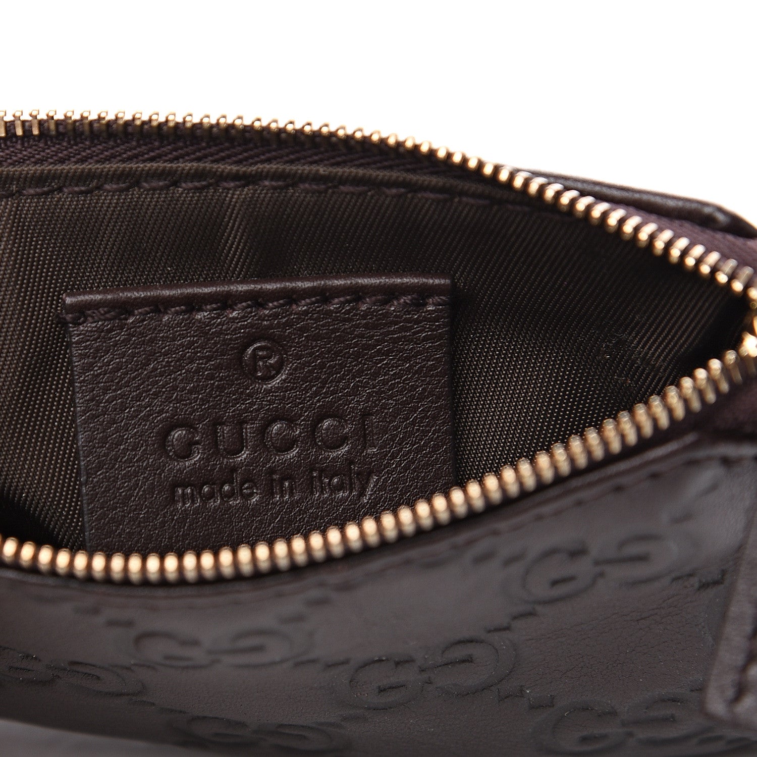Gucci Guccissima Key Case Chocolate 5 of 6