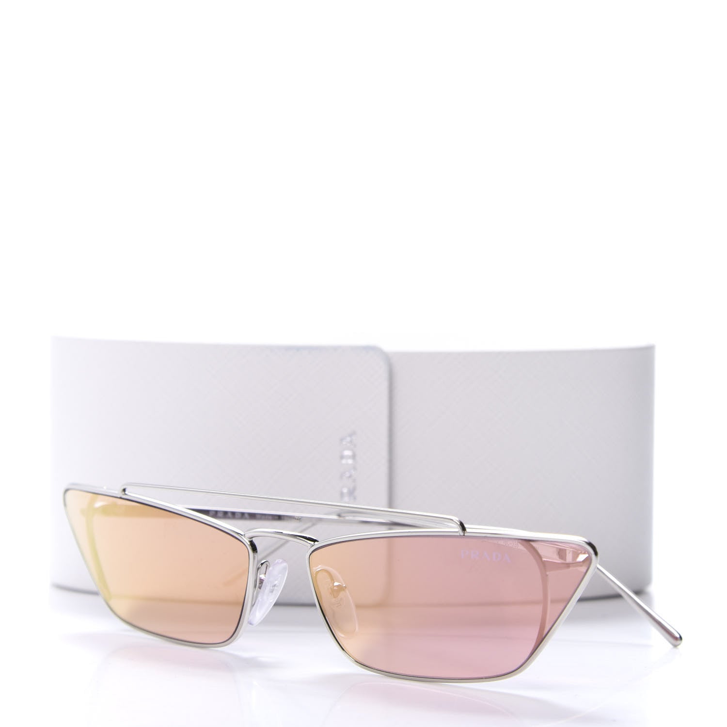 Prada Cat Eye Sunglasses SPR 64U Pink 8 of 8