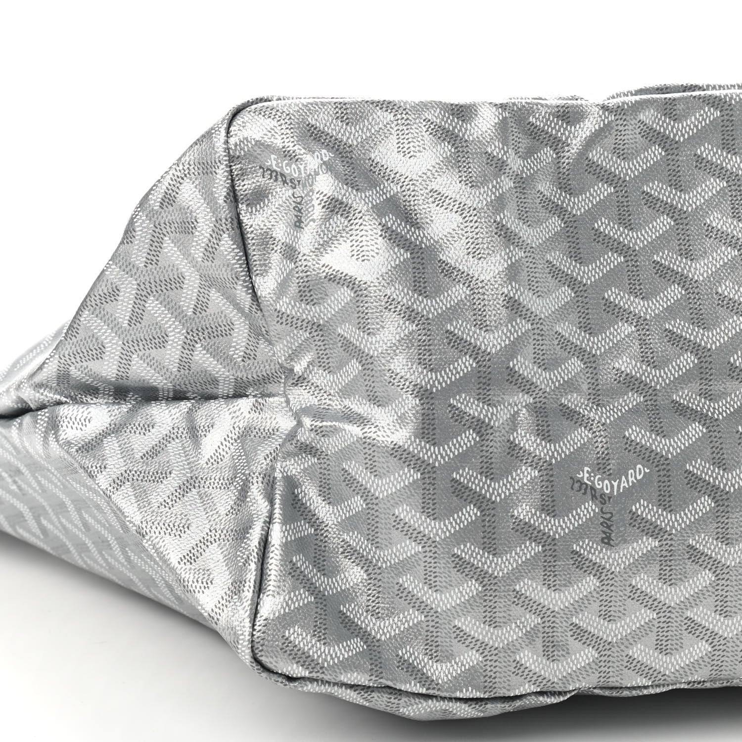 Goyard Goyardine Precious Metals Saint Louis GM Silver 6 of 10
