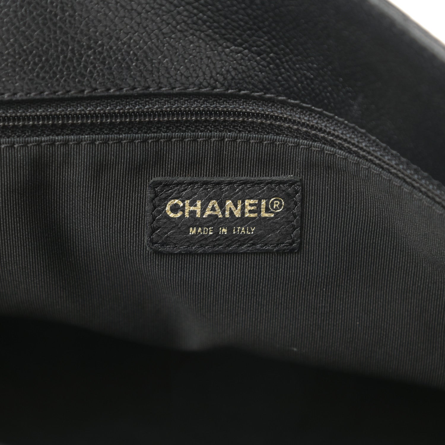 Chanel Calfskin Cerf Executive Shopper Tote Black 6 of 17