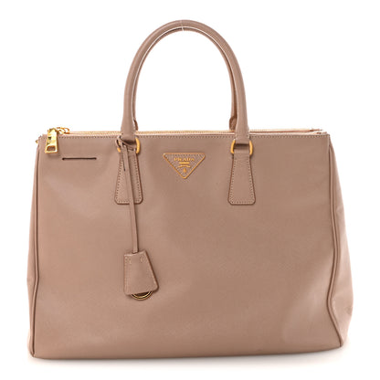 Prada Saffiano Large Galleria Double Zip Tote Cammeo 1 of 9